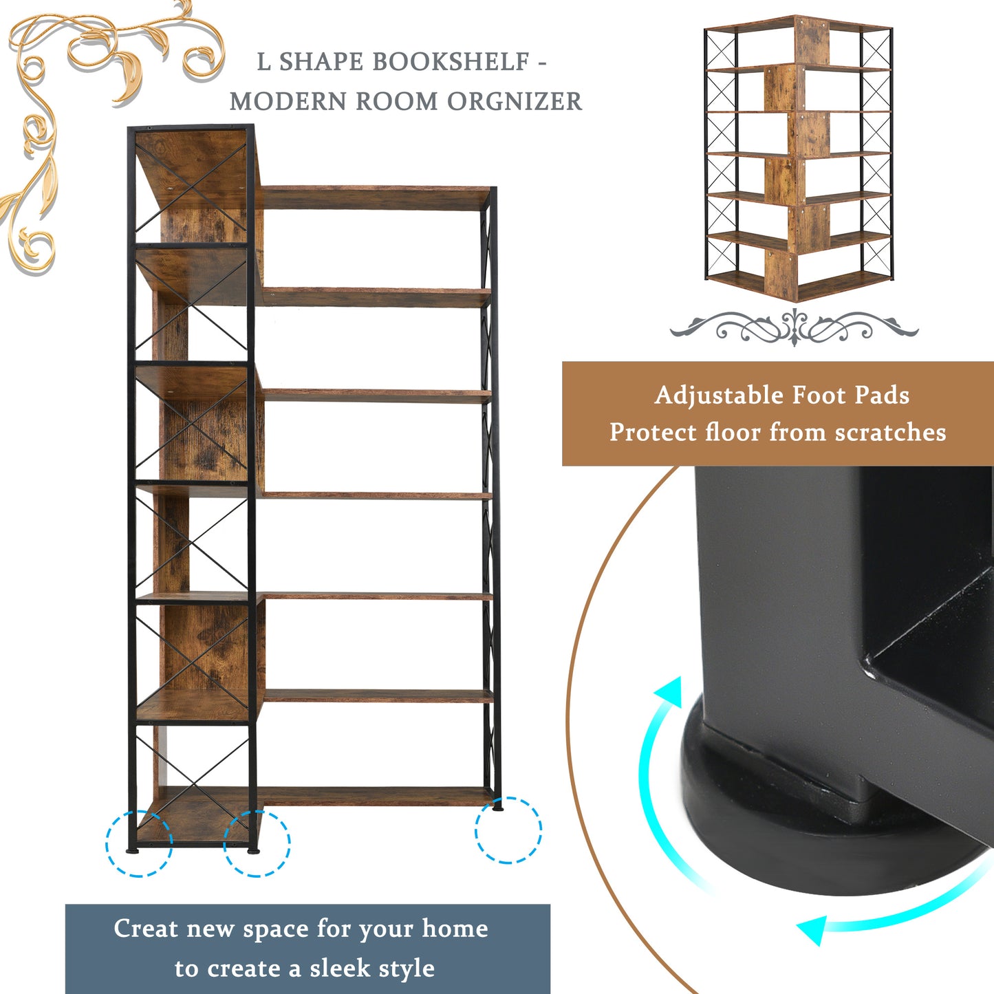 7-Tier Bookcase