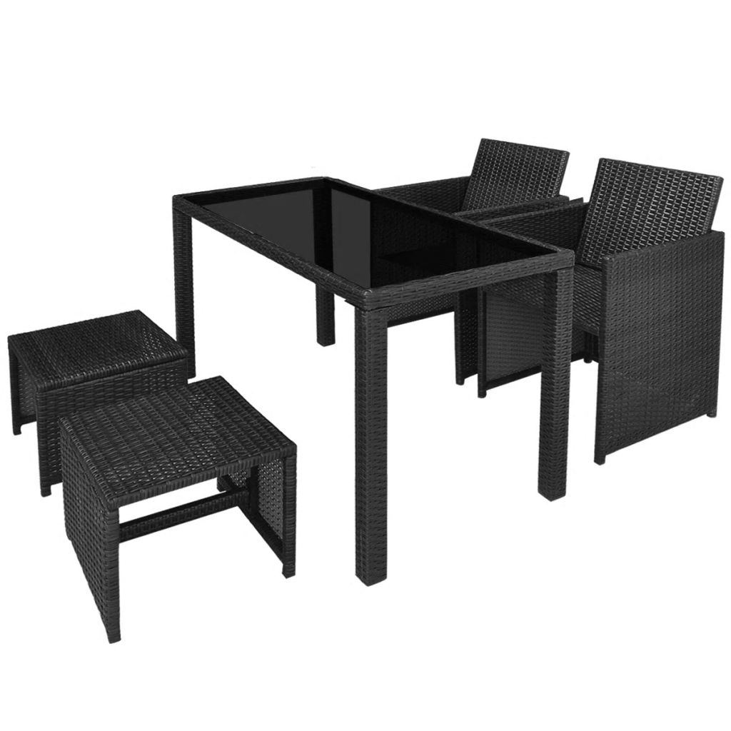 5 Piece Outdoor Dining Set 4 seat