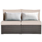 2 Pieces Armless Sofa (multiple color available)