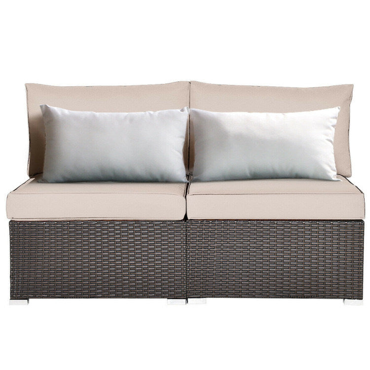 2 Pieces Armless Sofa (multiple color available)