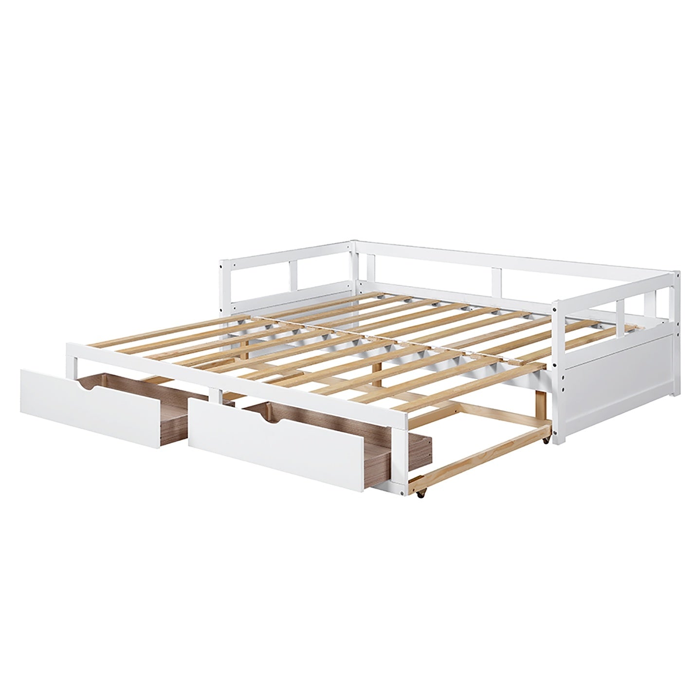 Wooden Kingsize Daybed with Trundle