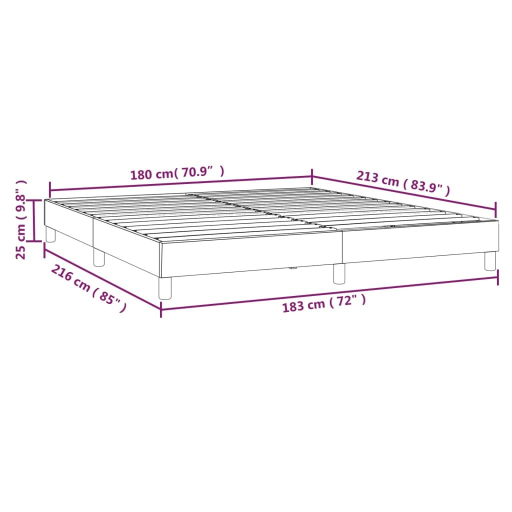 California King Faux Leather bed frame