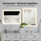 4 Size LED Bathroom Mirror;  Backlit and Frontlit