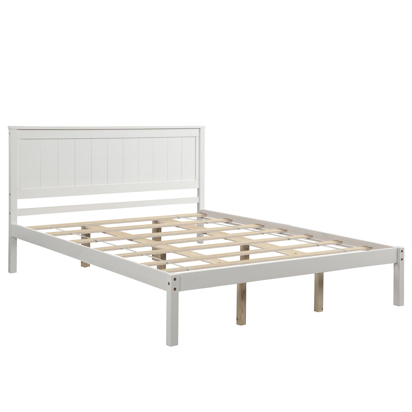 Platform Bed Frame Queen; Espresso