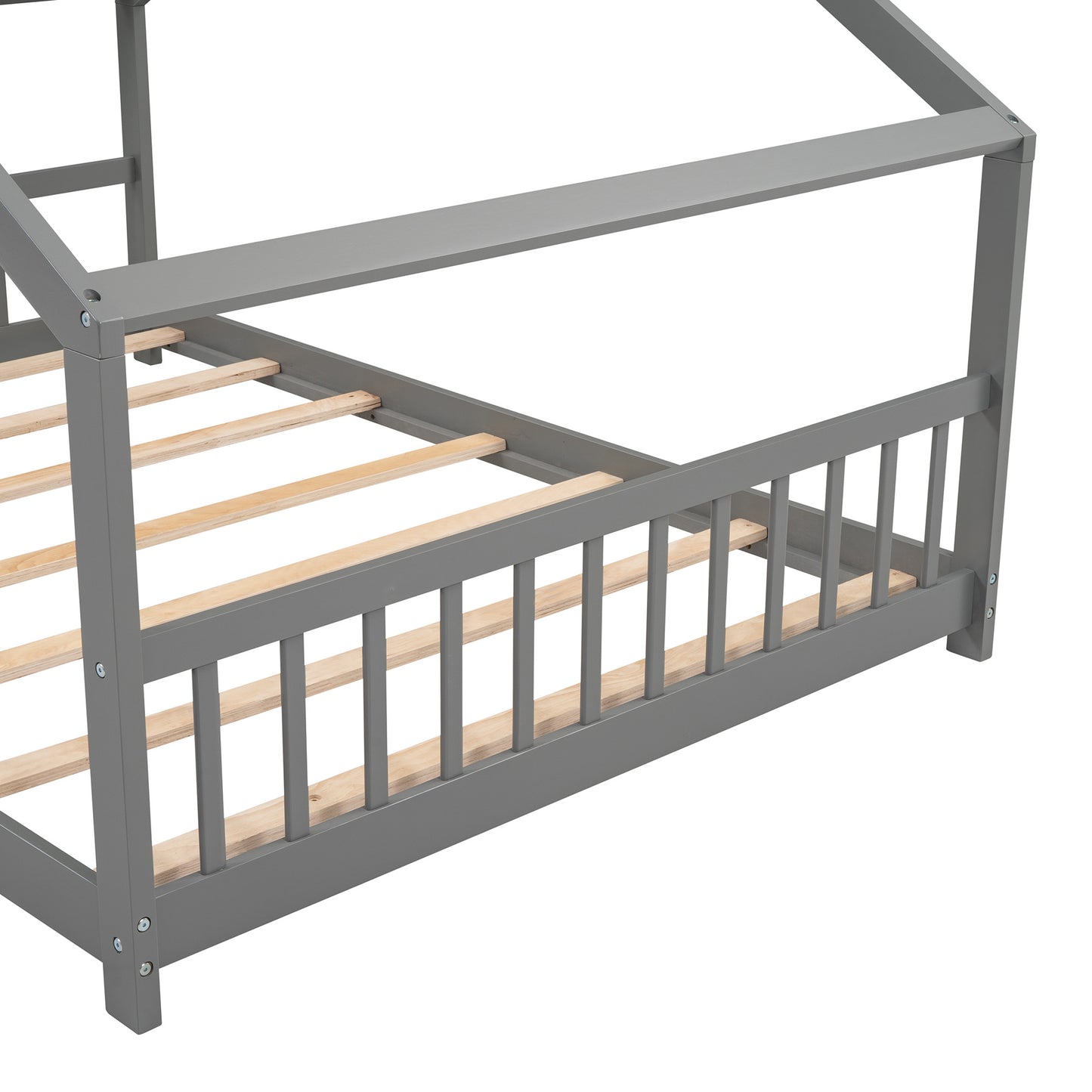 Full Size  Bed Wood frame; Gray