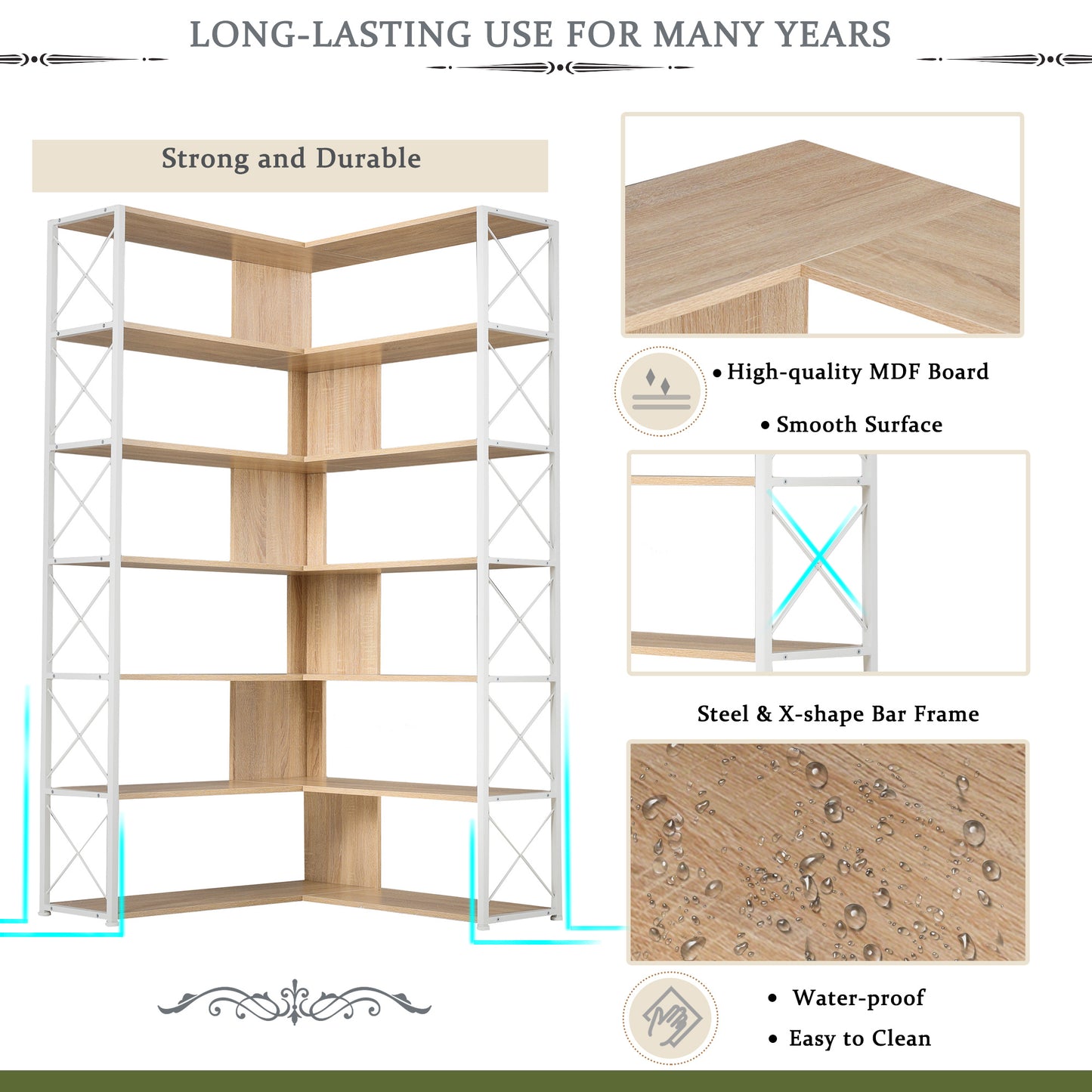 7-Tier Bookcase