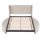 Queen Velvet Bed 1 Big Drawer; 2 Side Storage Stool