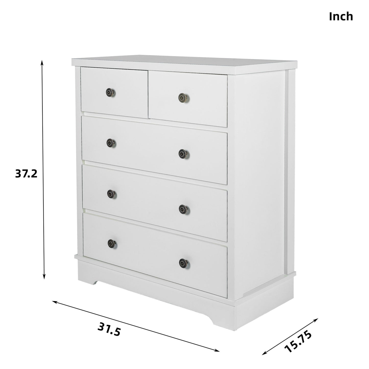 5 Drawers Storage Cabinet