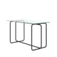 5-piece Rectangle Dining Table w/ Tempered Glass