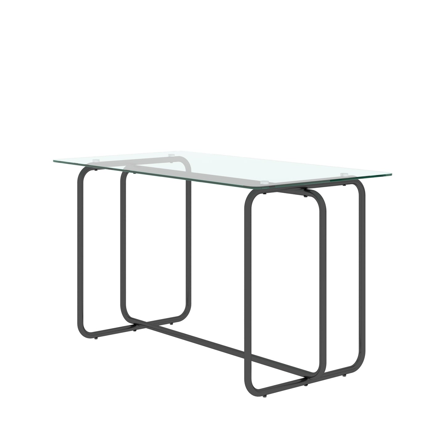 5-piece Rectangle Dining Table w/ Tempered Glass