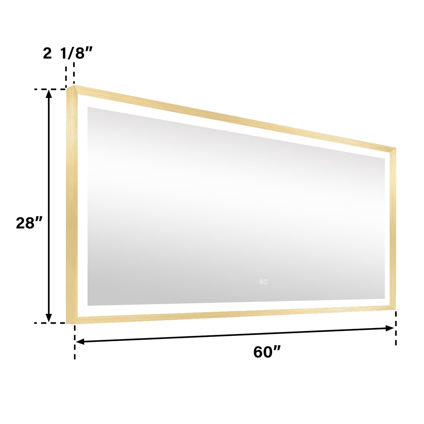 4 Size LED Bathroom Mirror;  Backlit and Frontlit