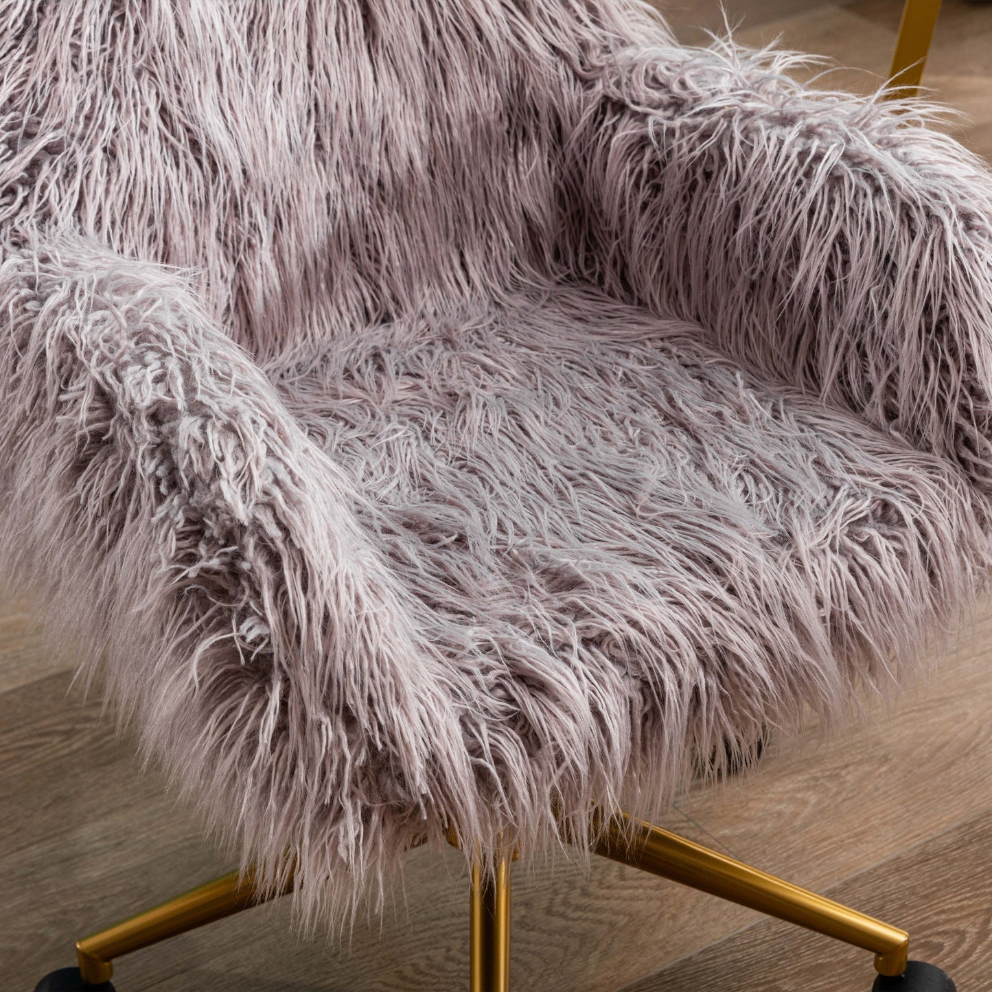 HengMing Modern Faux fur chair