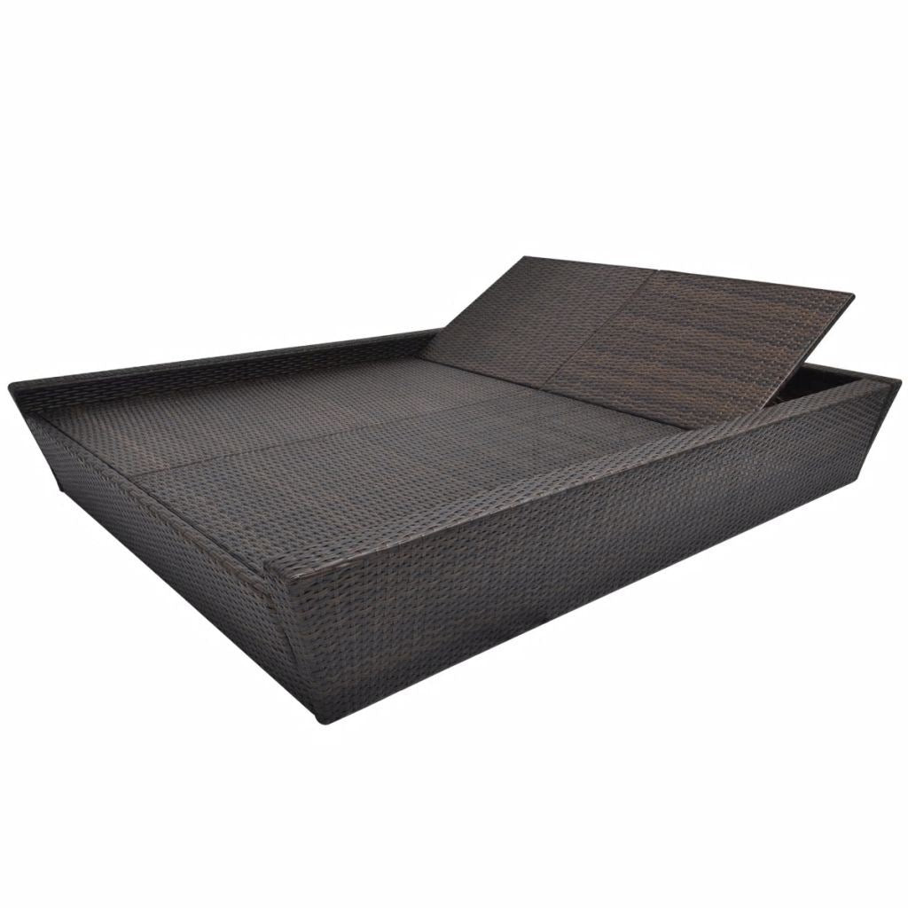 Outdoor Lounge Bed with Cushion