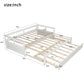 White King Size Daybed with Trundle