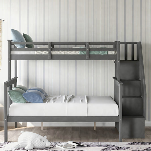 Stairway Twin-Over-Full Bunk Bed