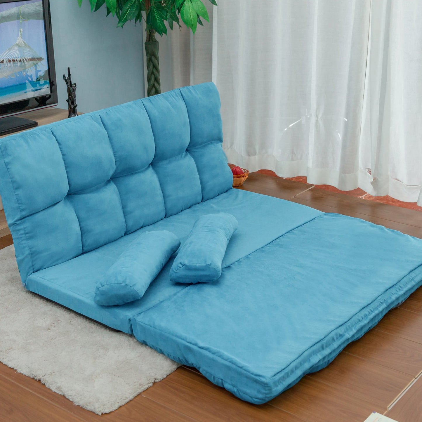 Double Chaise Lounge Floor Couch and Sofa