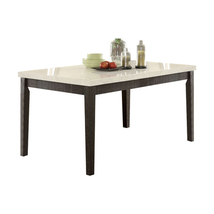 Nolan Dining Table in White Marble