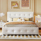 Classic Headboard and 4 Drawers;  Queen Size