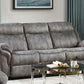 Zubaida Sofa (Glider & Motion); 2-Tone Gray Velvet