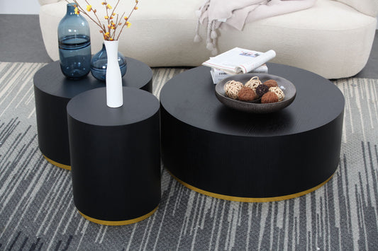 Black Round Coffee Table