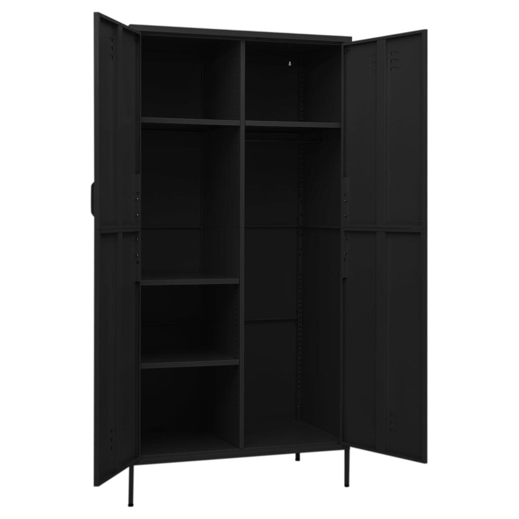 black Steel Wardrobe