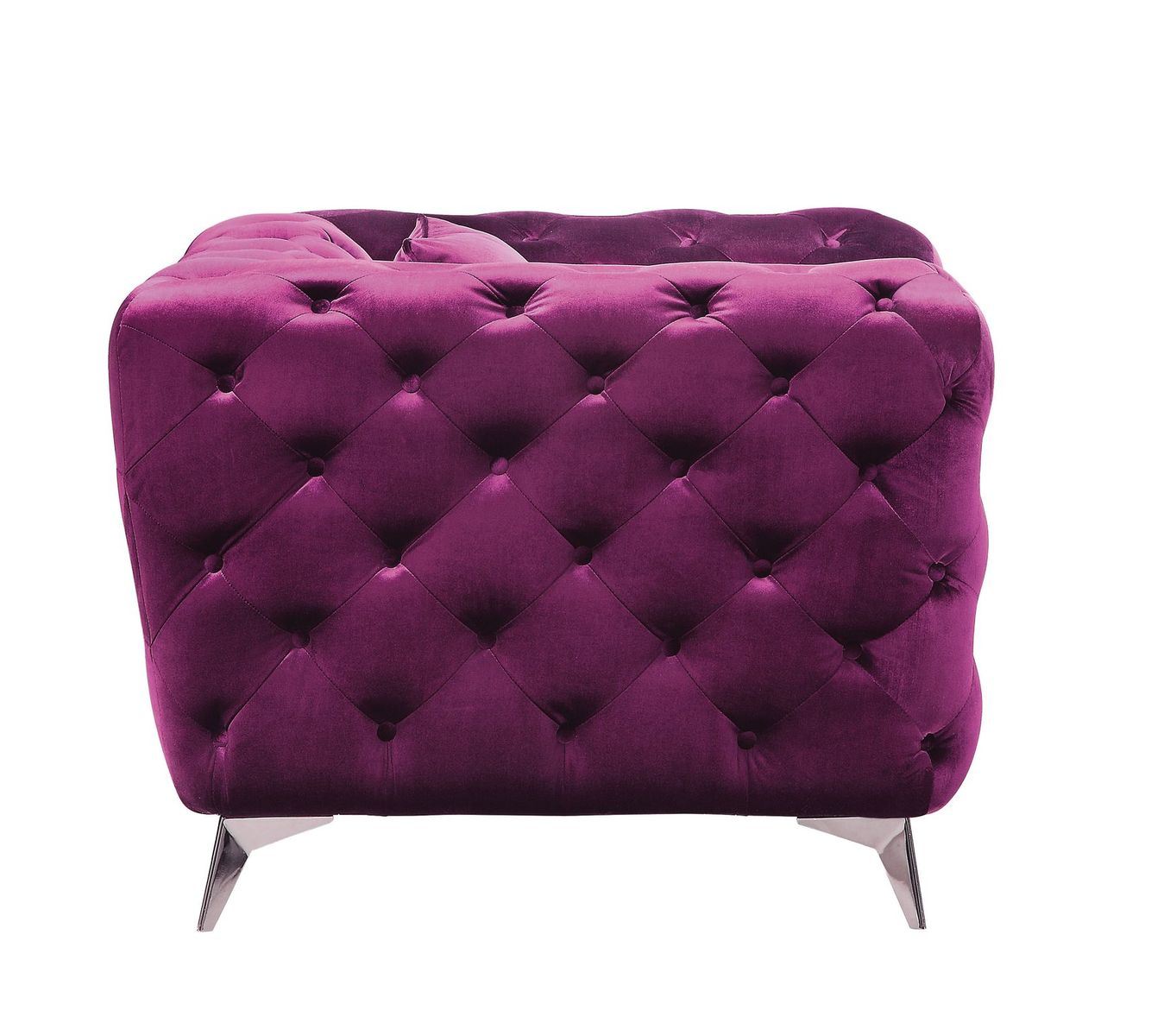 Purple Fabric Sofa