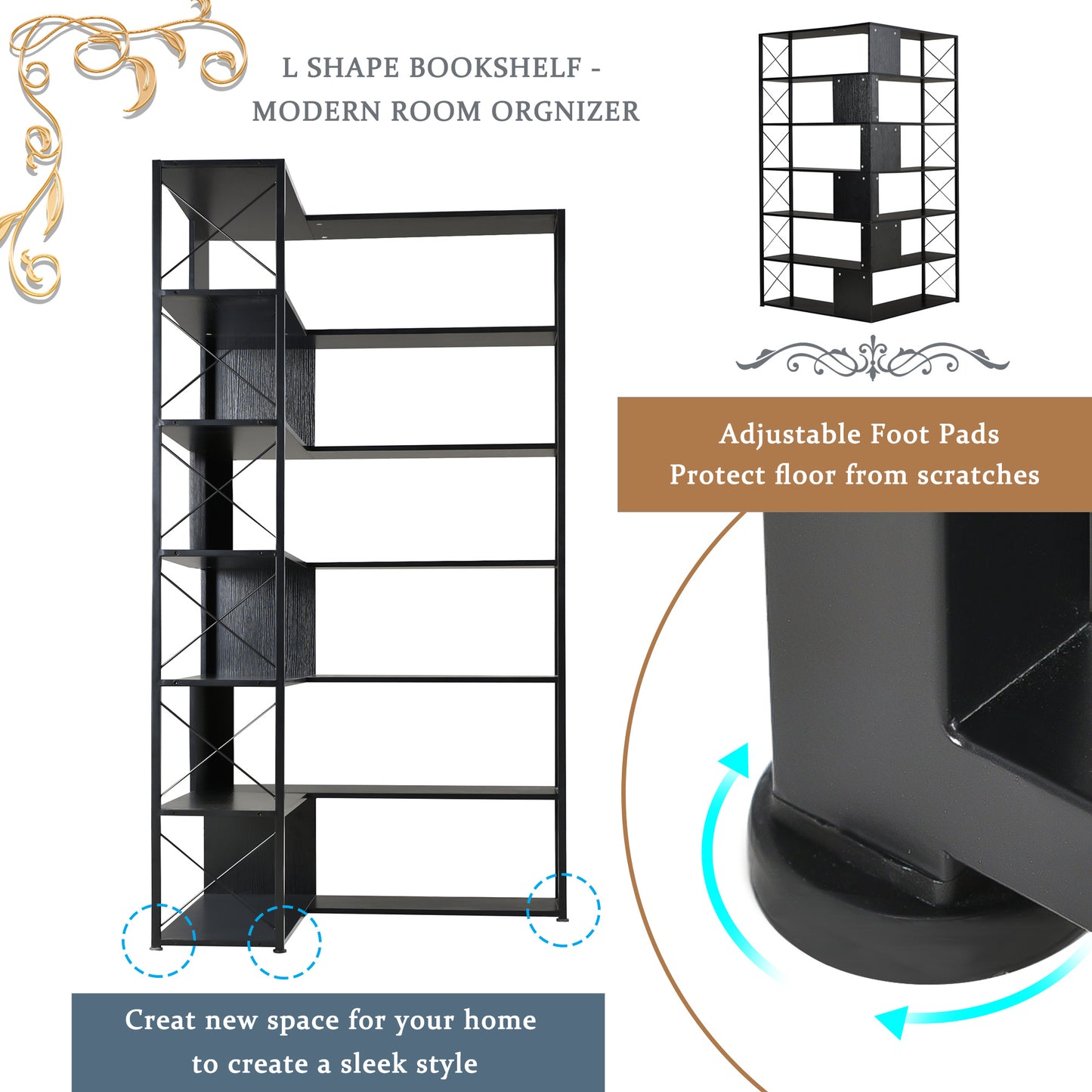 7-Tier Bookcase