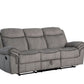 Zubaida Sofa (Glider & Motion); 2-Tone Gray Velvet