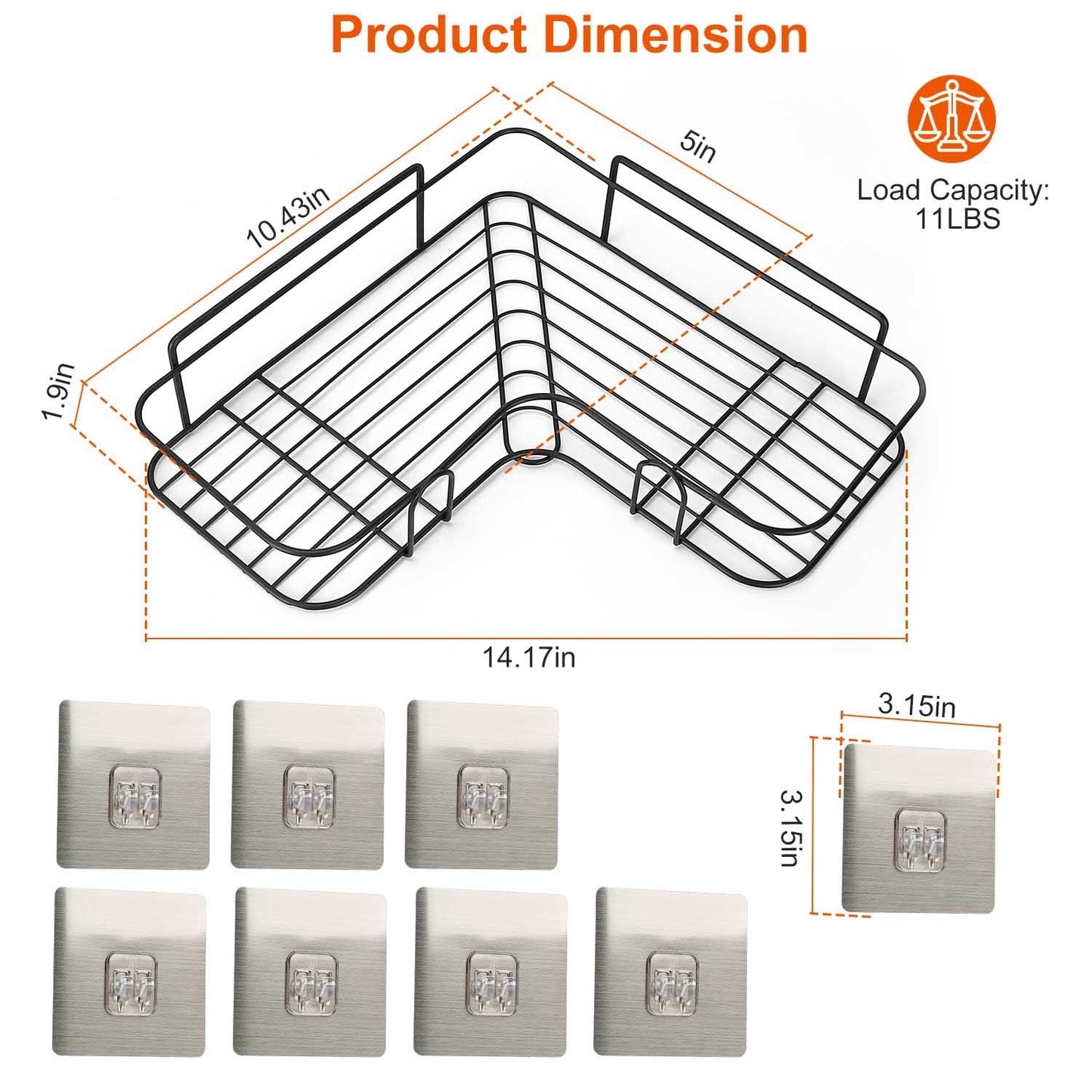 Corner Shower Caddy Shelves