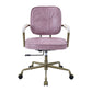 Office Chair in Pink Top leather