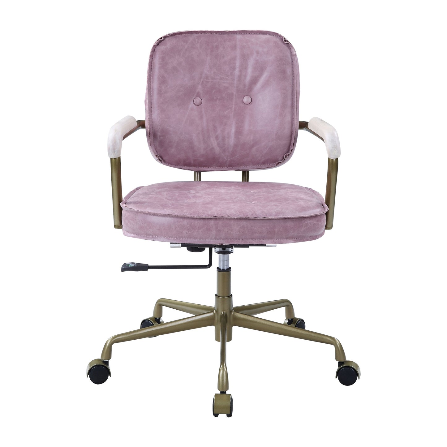 Office Chair in Pink Top leather