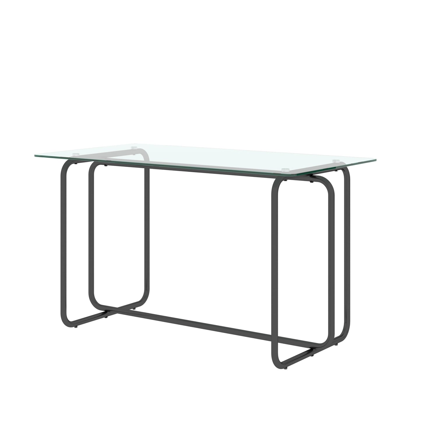 5-piece Rectangle Dining Table w/ Tempered Glass