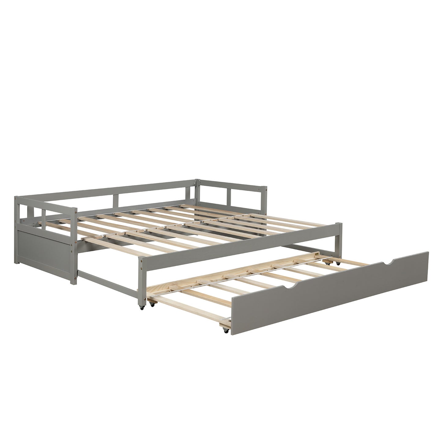 White King Size Daybed with Trundle