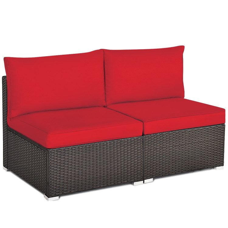 2 Pieces Armless Sofa (multiple color available)