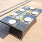 Brown Wicker Patio Firepit  table