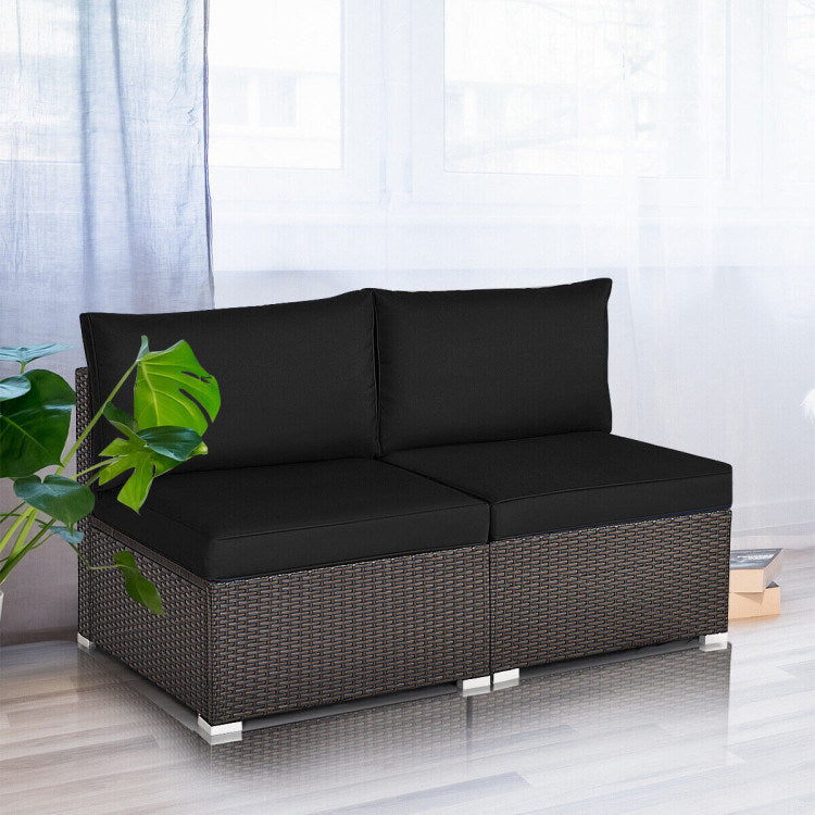 2 Pieces Armless Sofa (multiple color available)