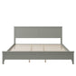 Modern  Solid Wood King Platform Bed