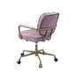 Office Chair in Pink Top leather