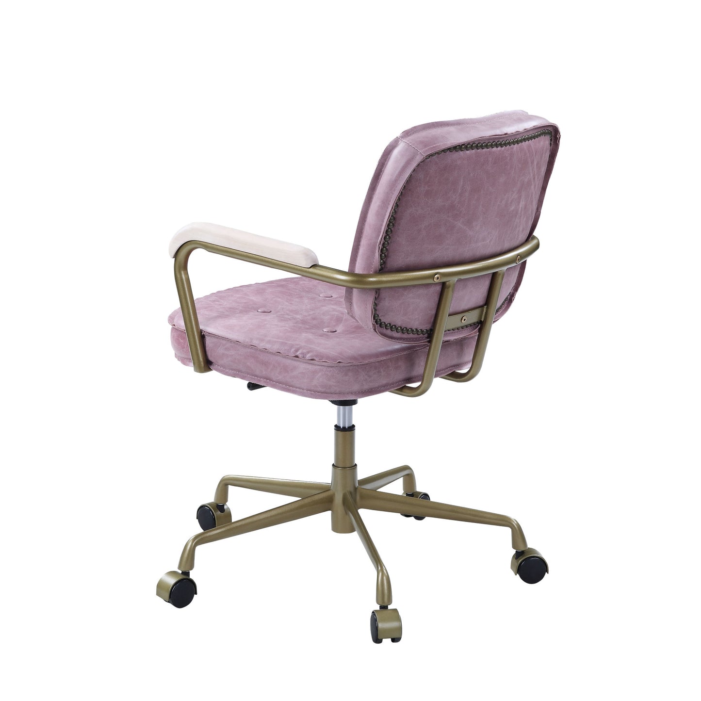 Office Chair in Pink Top leather