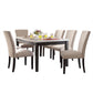 Nolan Dining Table in White Marble