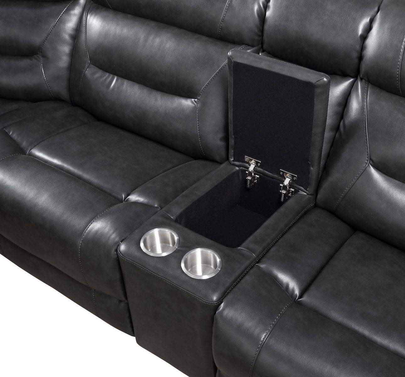 Leather Sectional Sofa with recliners