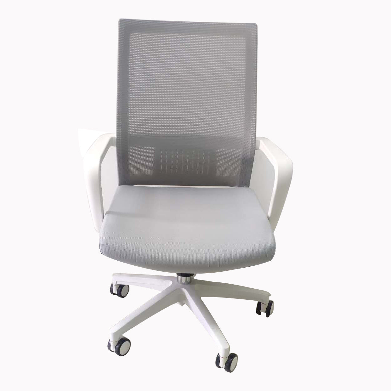 Grey Swivel Rocking Mesh Chair