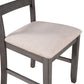 Wood Dining Room Set with Rectangular Table & 4 Chairs with Bench