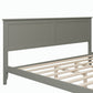 Modern  Solid Wood King Platform Bed