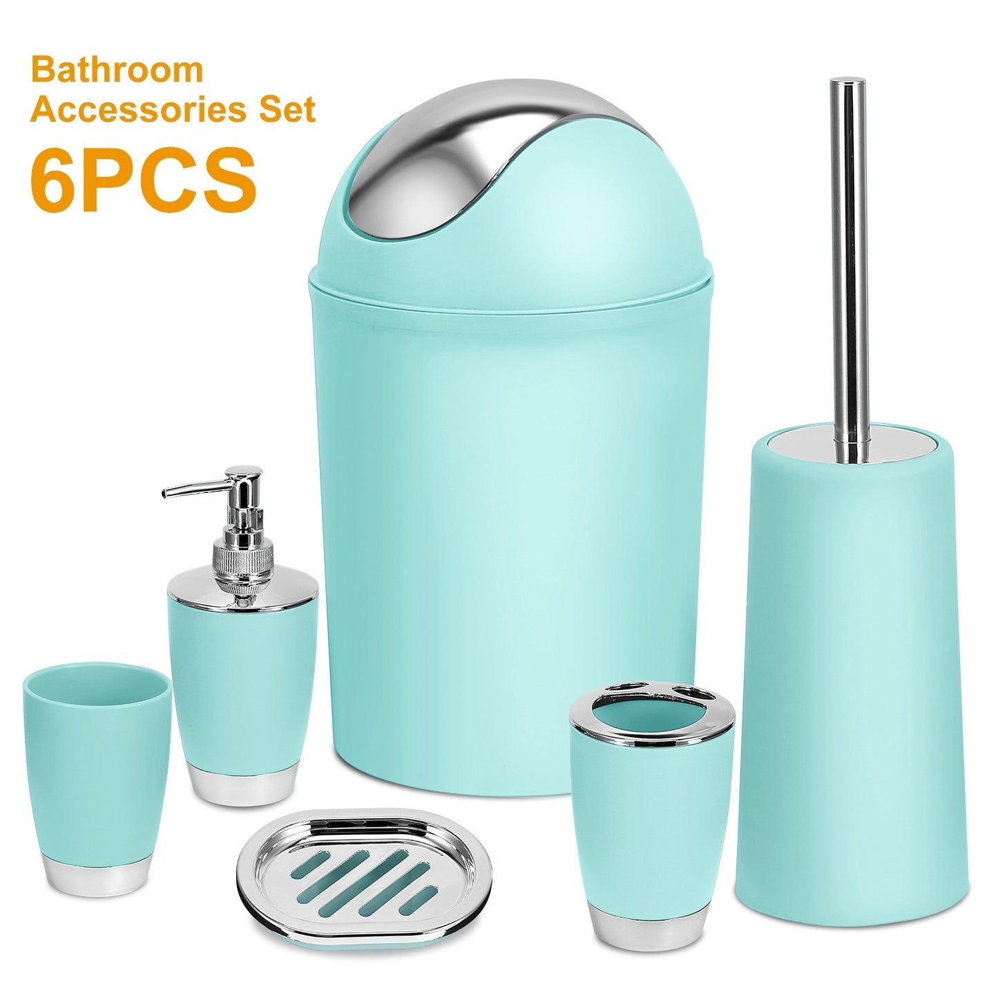 6 Pcs Bathroom Set