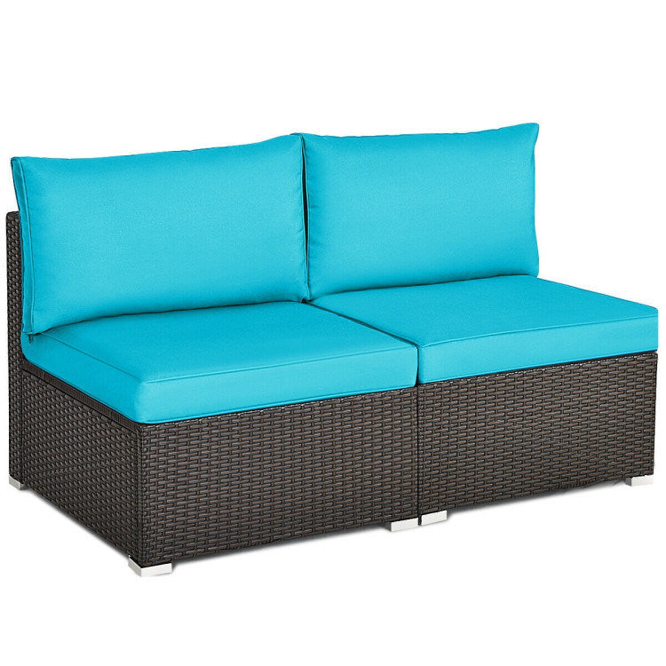 2 Pieces Armless Sofa (multiple color available)