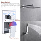 Chrome Finish  12" Rainfall Shower Head