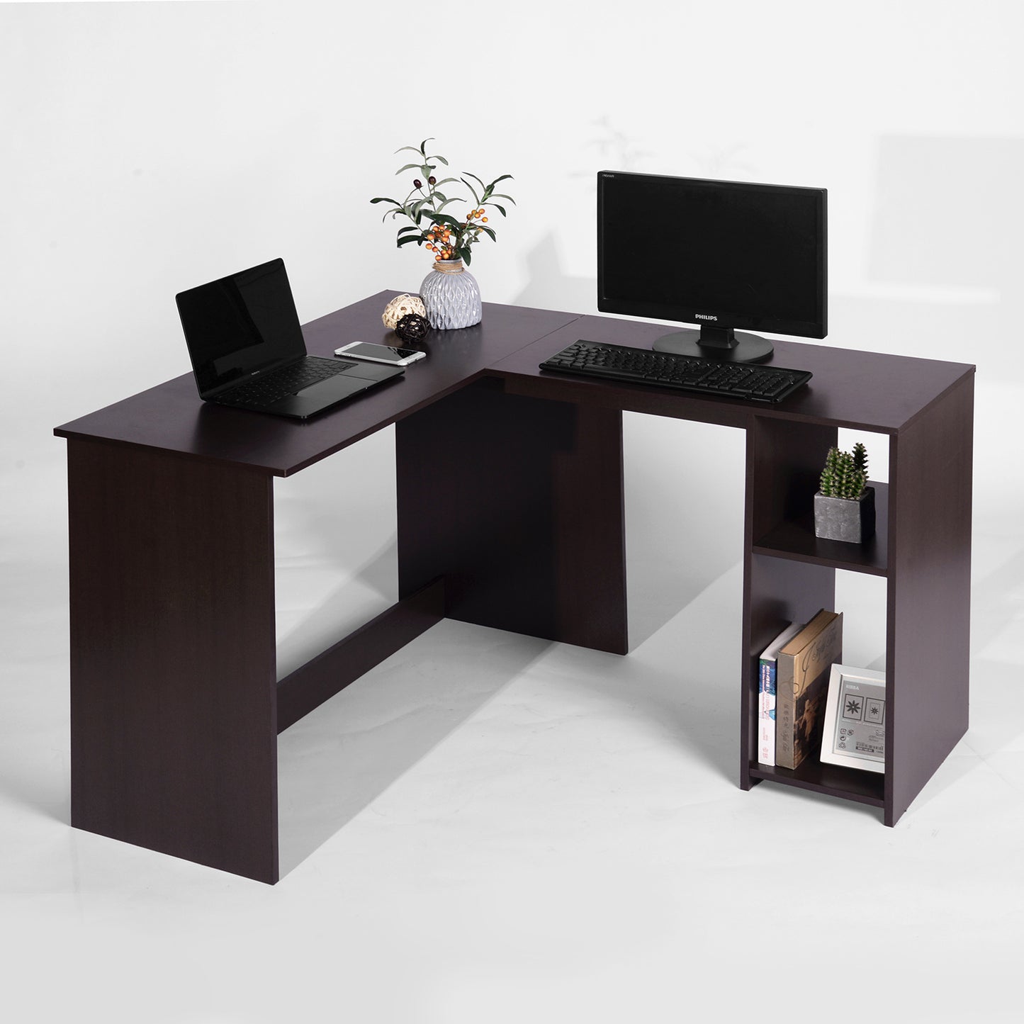 39.4\" W x 47.2\"  Computer Desk L-Shaped