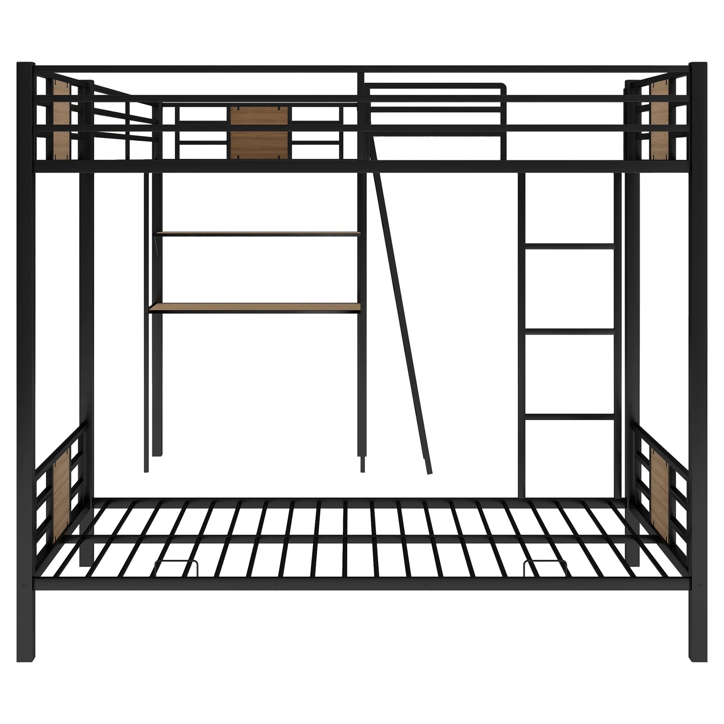 L-Shaped Twin over Twin Bunk Bed