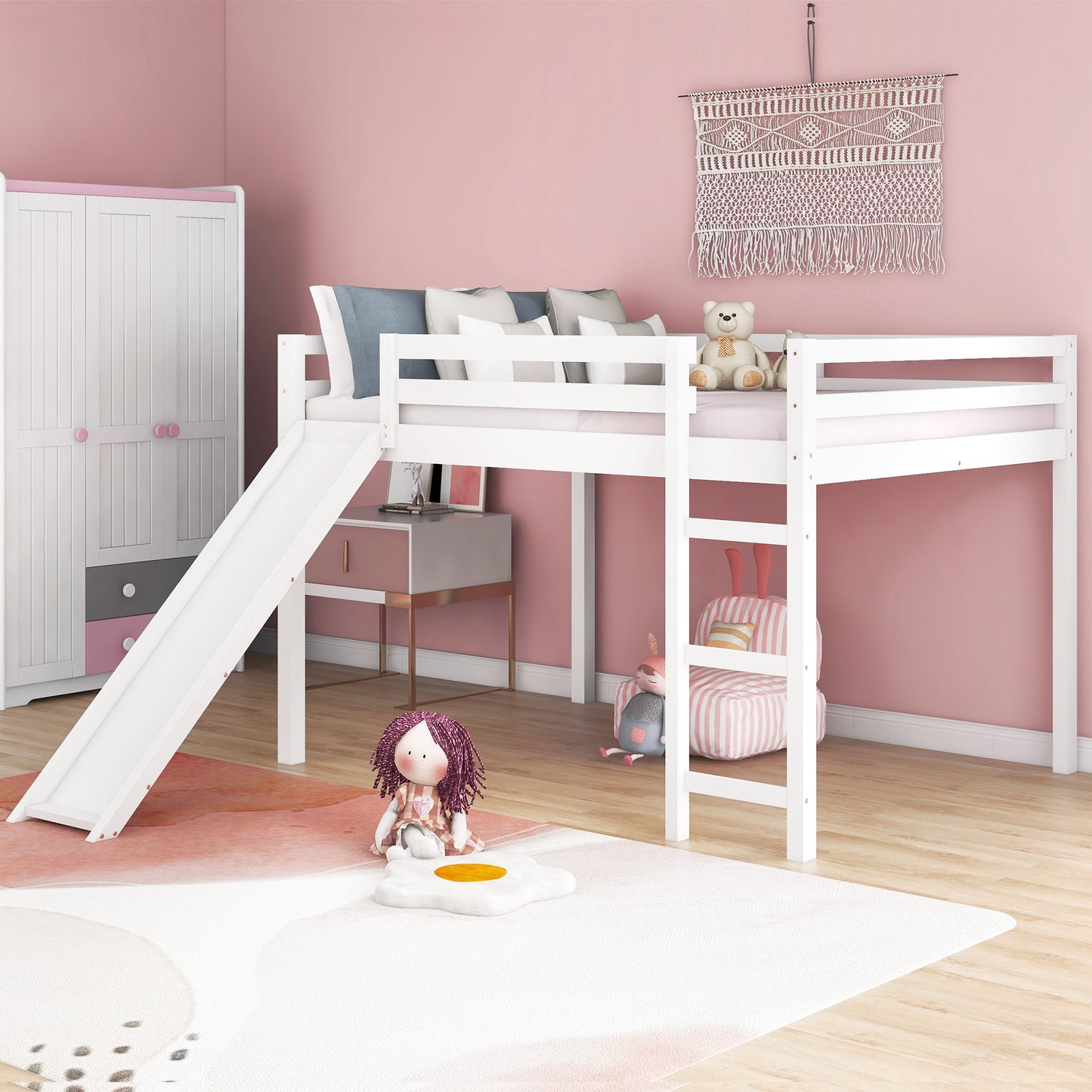 Loft Bed with Slide(full size)